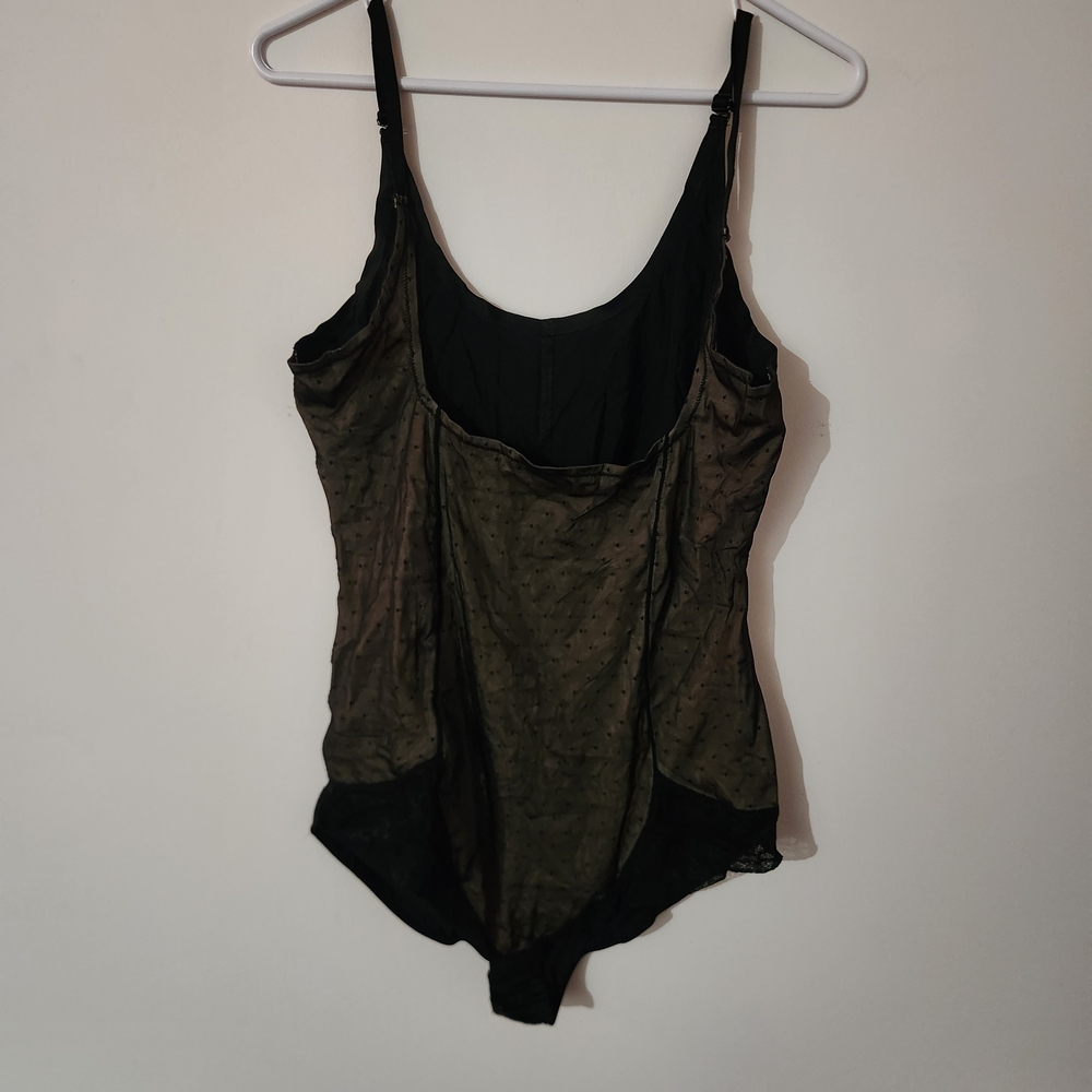 Jaclyn Smith Black and Brown Shapewear Bodysuit